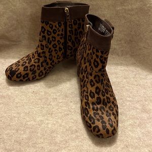 Rockport leopard fur ankle boots